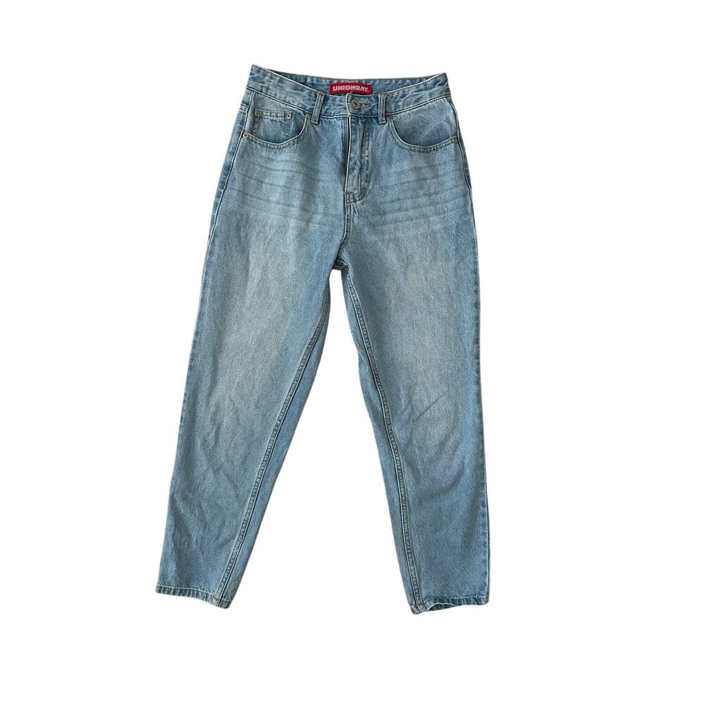 Unionbay 3 straight leg blue jeans straight mom denim light juniors women pants